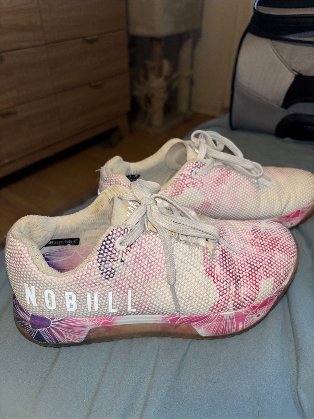 NOBULL Pink White Floral Women’s Training Shoes